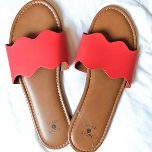 Shade and Shore Red Sandals
